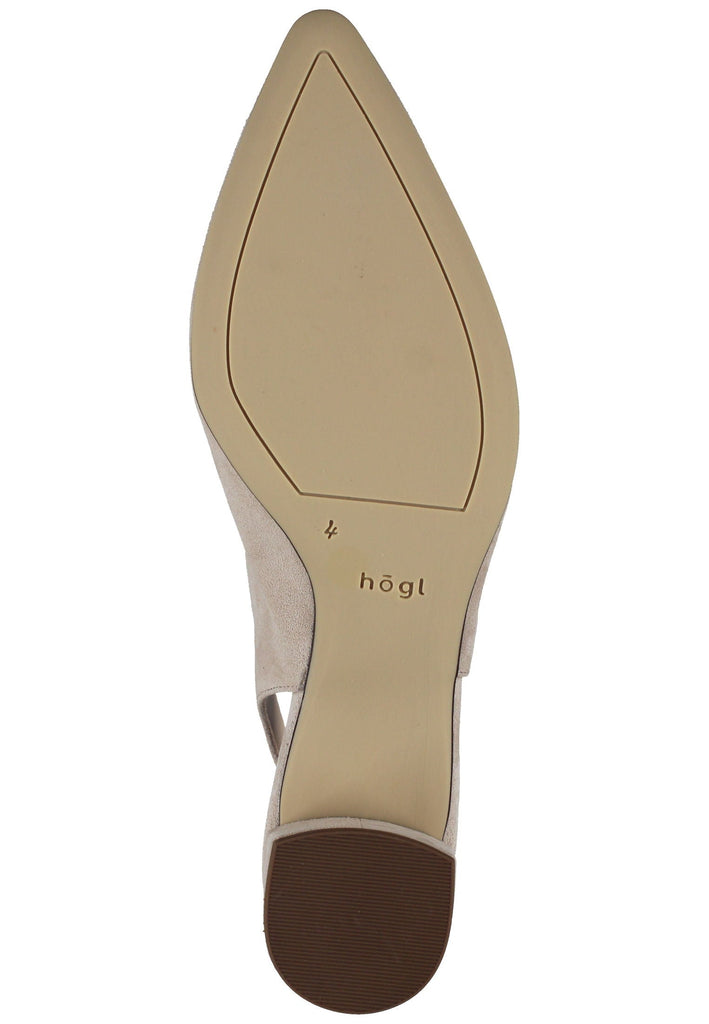 Högl Pumps Veloursleder Taupe