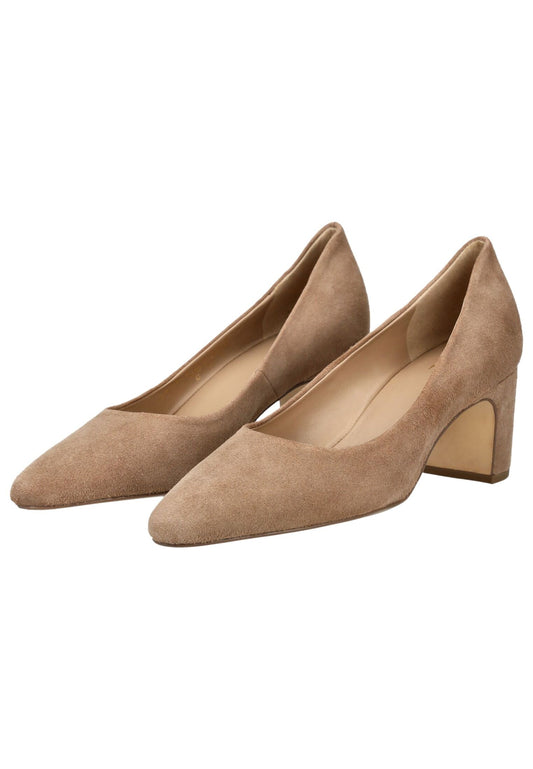 Högl Pumps Veloursleder Taupe
