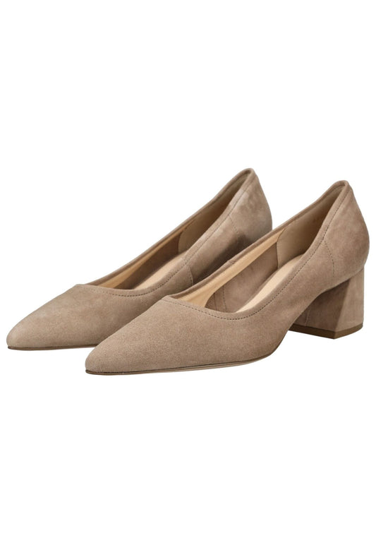 Högl Pumps Veloursleder Taupe