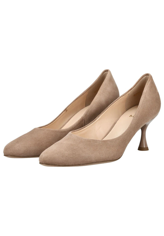 Högl Pumps Veloursleder Taupe