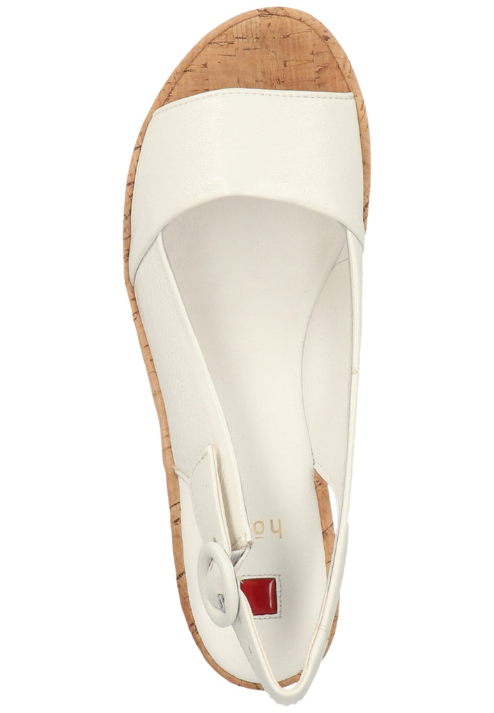 Högl Sandalen Leder Weiß Lack