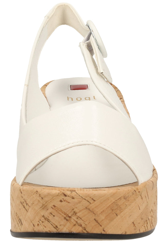 Högl Sandalen Leder Weiß Lack