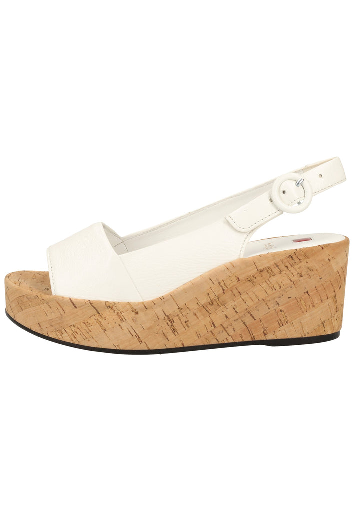 Högl Sandalen Leder Weiß Lack