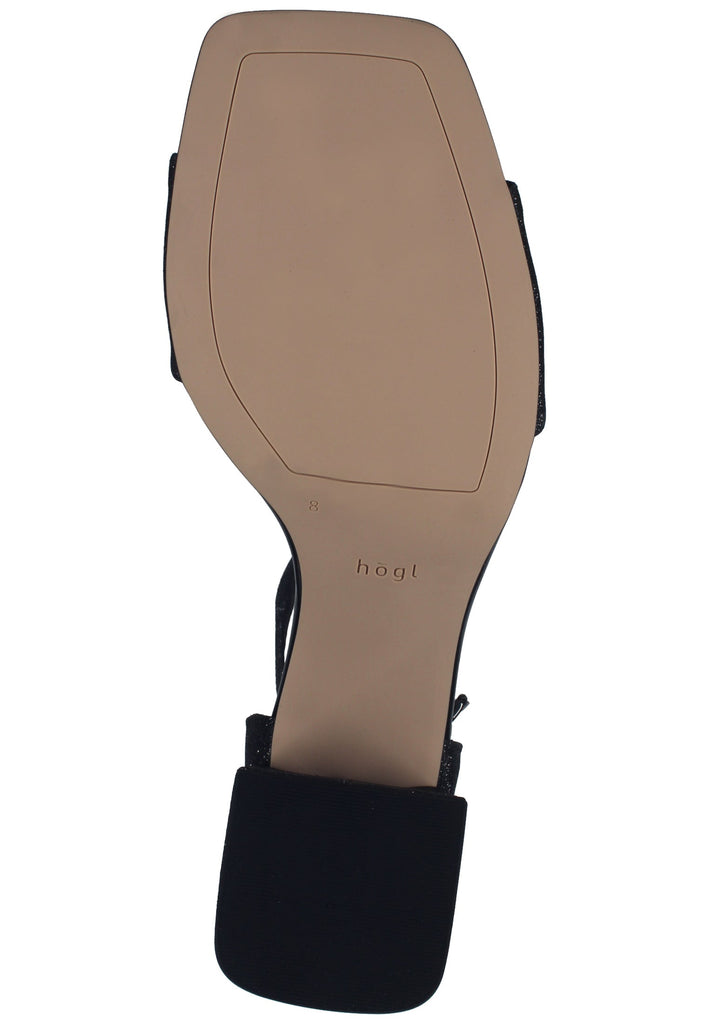 Högl Sandalen Lederimitat Schwarz