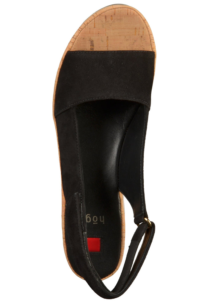Högl Sandalen Nubukleder Schwarz