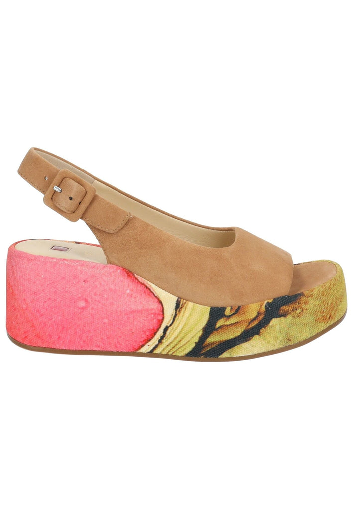 Högl Sandalen Samt Rot/Braun