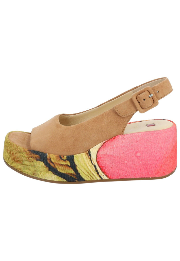 Högl Sandalen Samt Rot/Braun