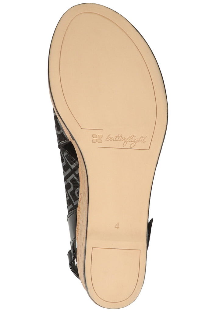 Högl Sandalen Textil Schwarz