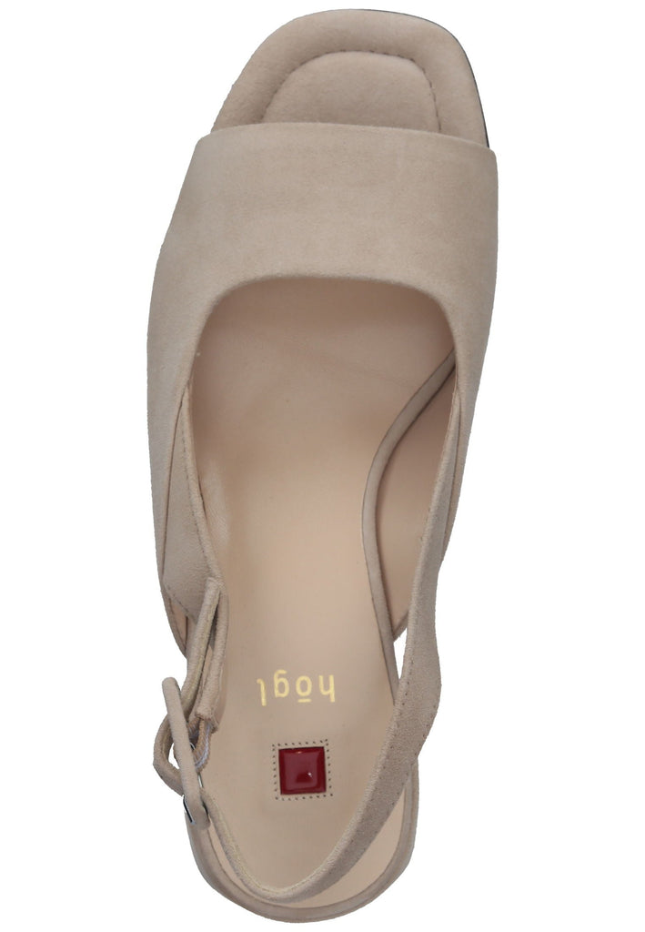 Högl Sandalen Veloursleder Hellgrau