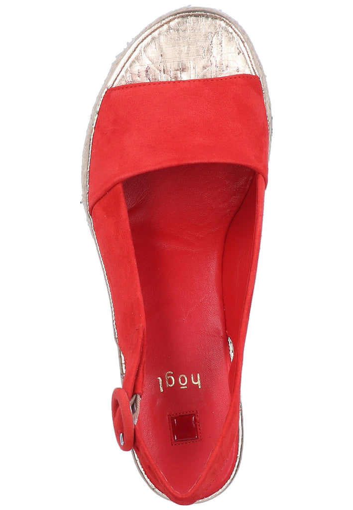 Högl Sandalen Veloursleder Scarlet