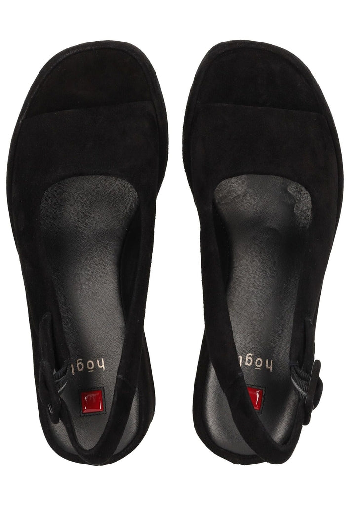 Högl Sandalen Veloursleder Schwarz