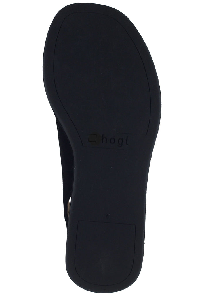 Högl Sandalen Veloursleder Schwarz