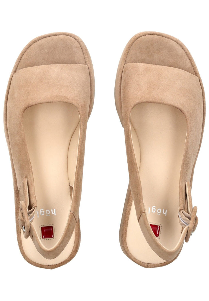 Högl Sandalen Veloursleder Taupe