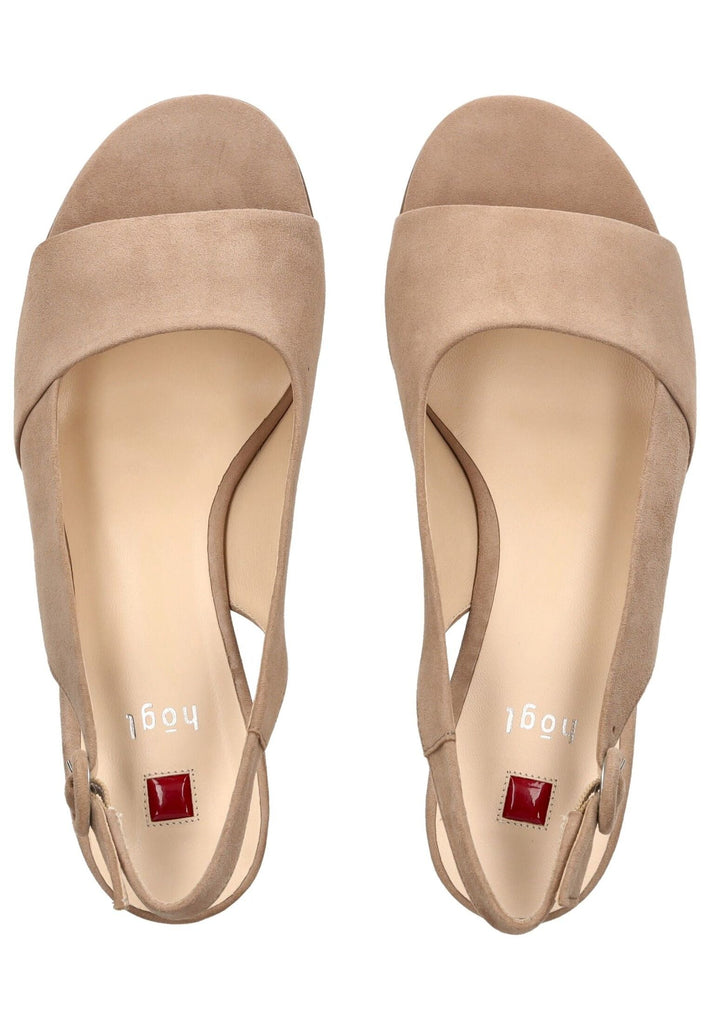 Högl Sandalen Veloursleder Taupe