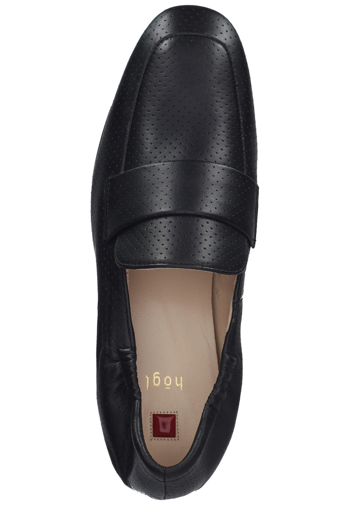 Högl Slipper Glattleder Schwarz