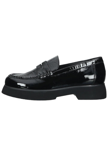 Slipper Högl Slipper Leder Schwarz Lack