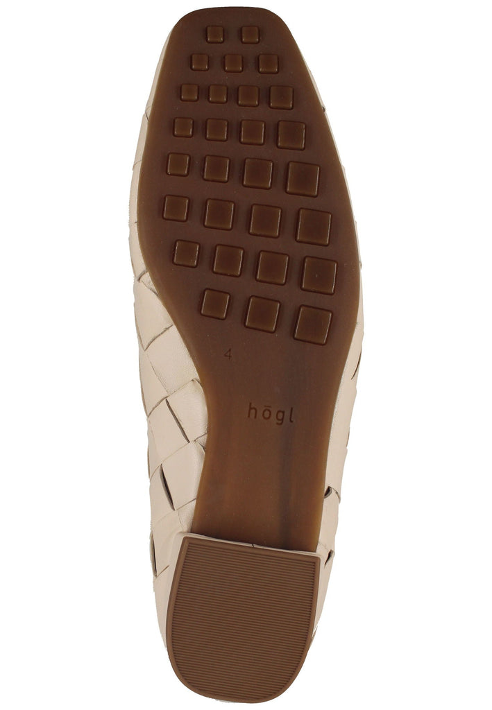 Högl Slipper Leder Leinen