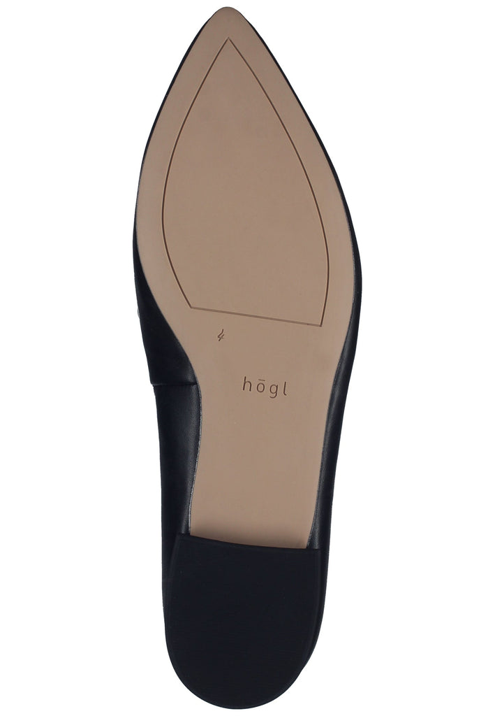 Högl Slipper Leder Schwarz