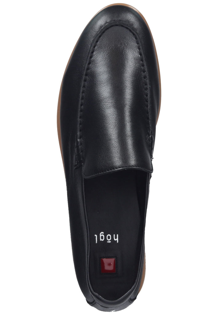 Högl Slipper Leder Schwarz