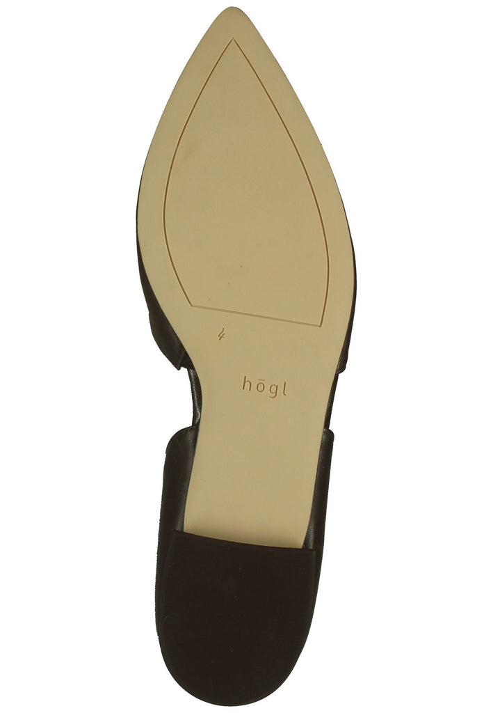 Högl Slipper Leder Schwarz