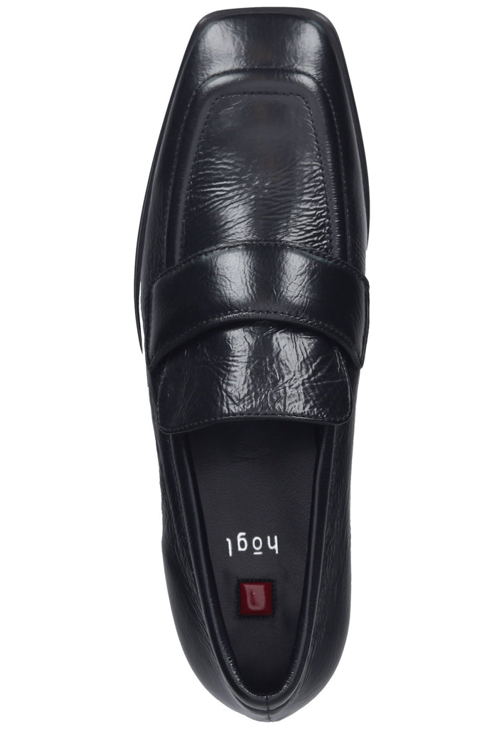 Högl Slipper Leder Schwarz