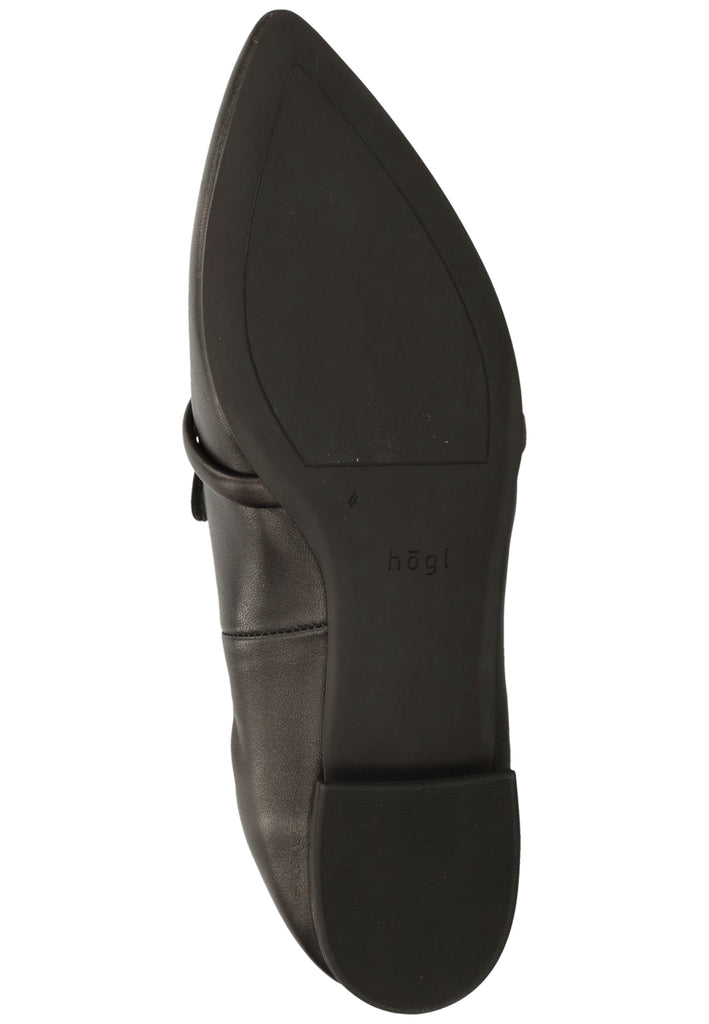 Högl Slipper Leder Schwarz