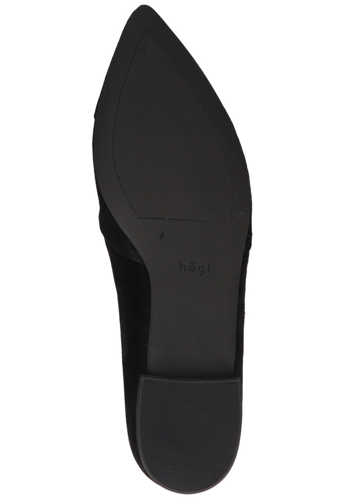 Högl Slipper Leder Schwarz