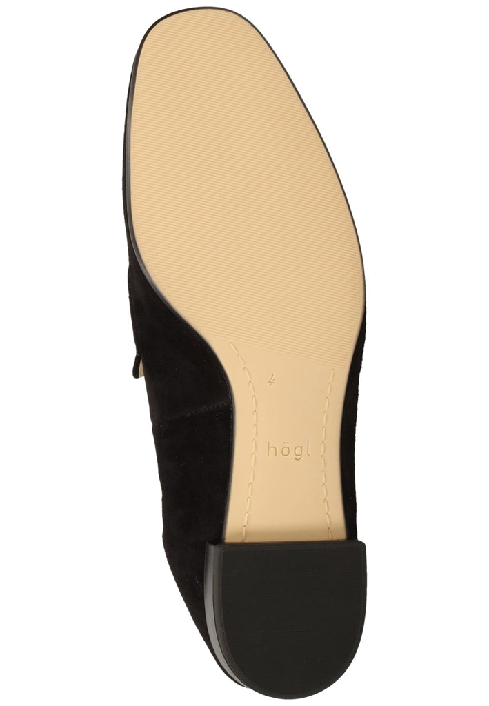 Högl Slipper Leder Schwarz