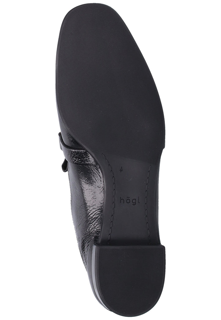 Högl Slipper Leder Schwarz