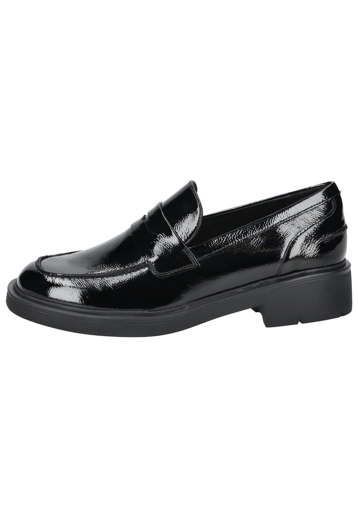 Högl Slipper Leder Schwarz Lack