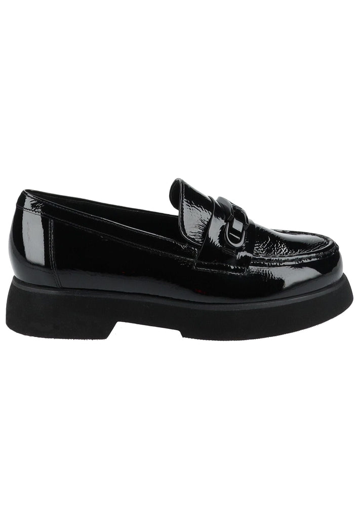 Högl Slipper Leder Schwarz Lack
