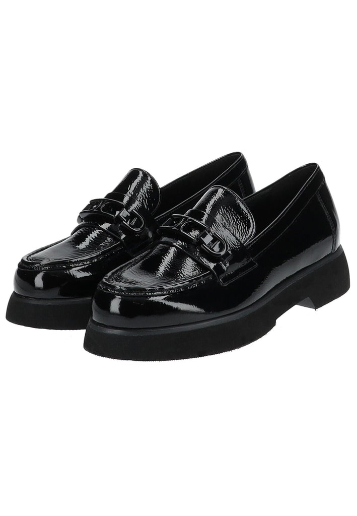 Högl Slipper Leder Schwarz Lack