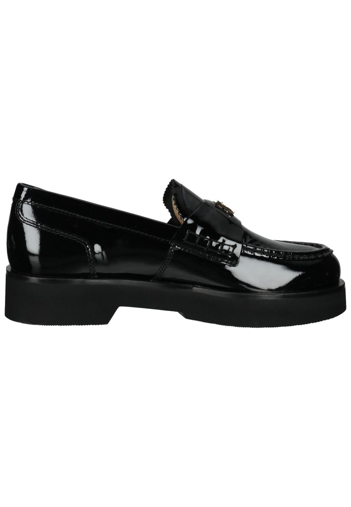 Högl Slipper Leder Schwarz Lack