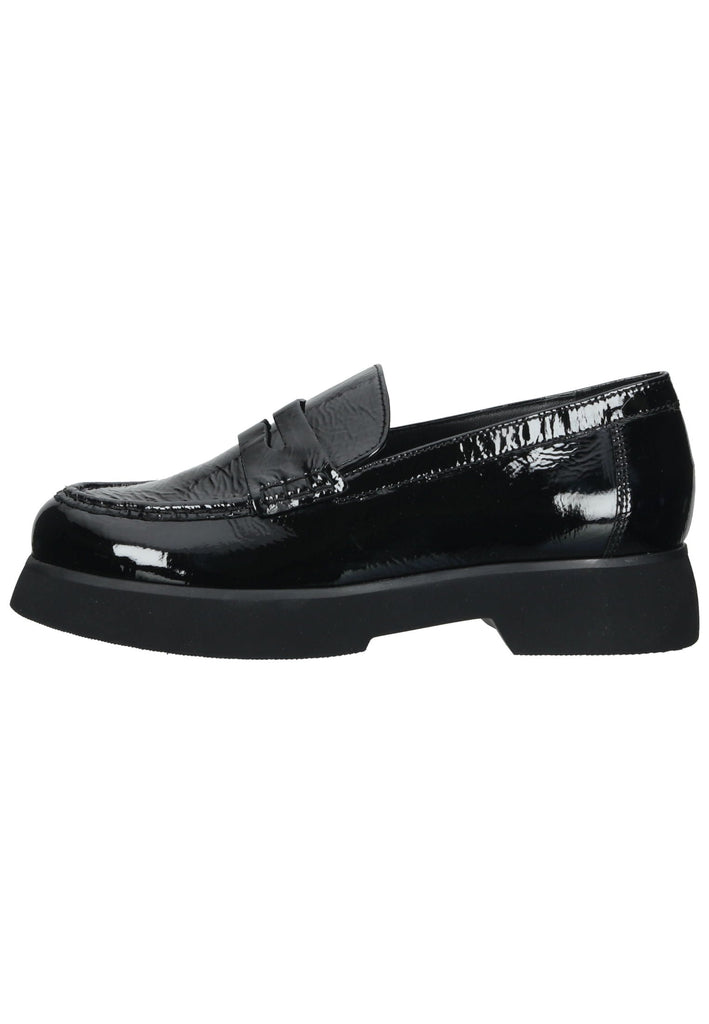 Högl Slipper Leder Schwarz Lack