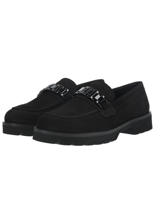 Högl Slipper Nubukleder Schwarz