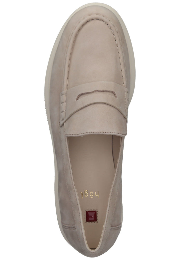 Högl Slipper Veloursleder Beige