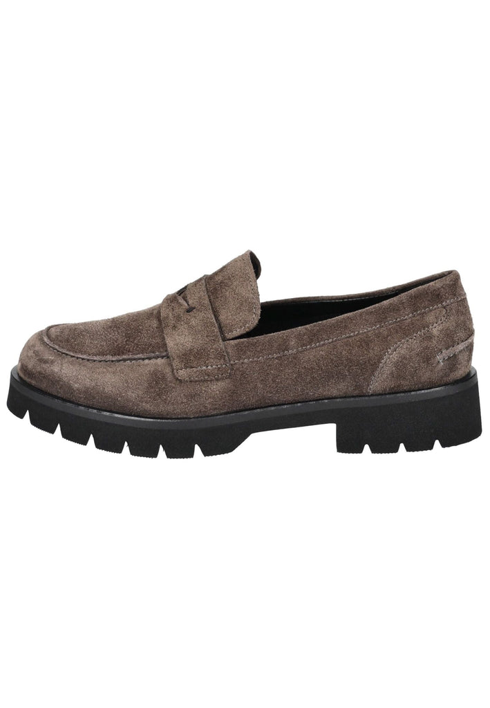 Högl Slipper Veloursleder Dunkelbraun