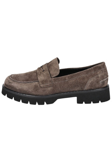 Högl Slipper Veloursleder Dunkelbraun