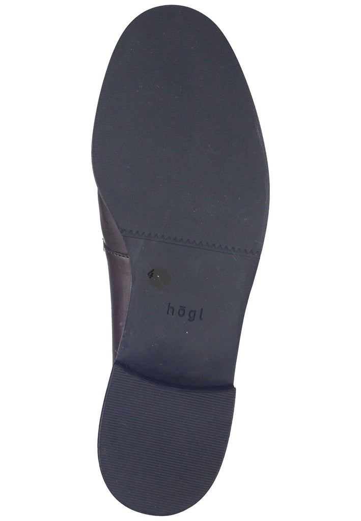 Högl Slipper Veloursleder Dunkelbraun