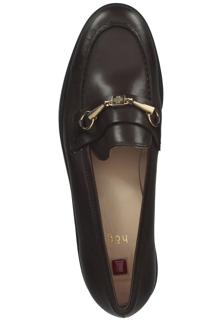 Högl Slipper Veloursleder Dunkelbraun