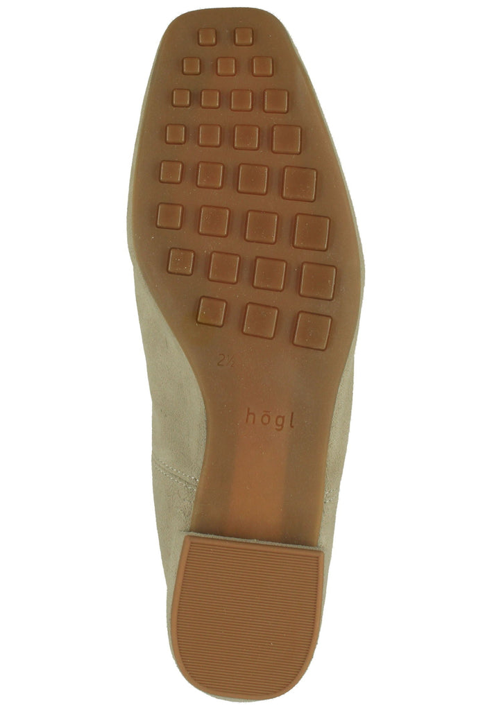 Högl Slipper Veloursleder Grau