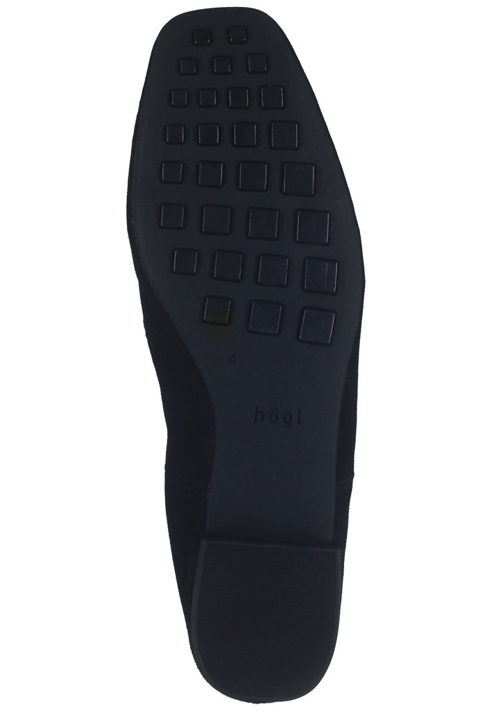 Högl Slipper Veloursleder Schwarz