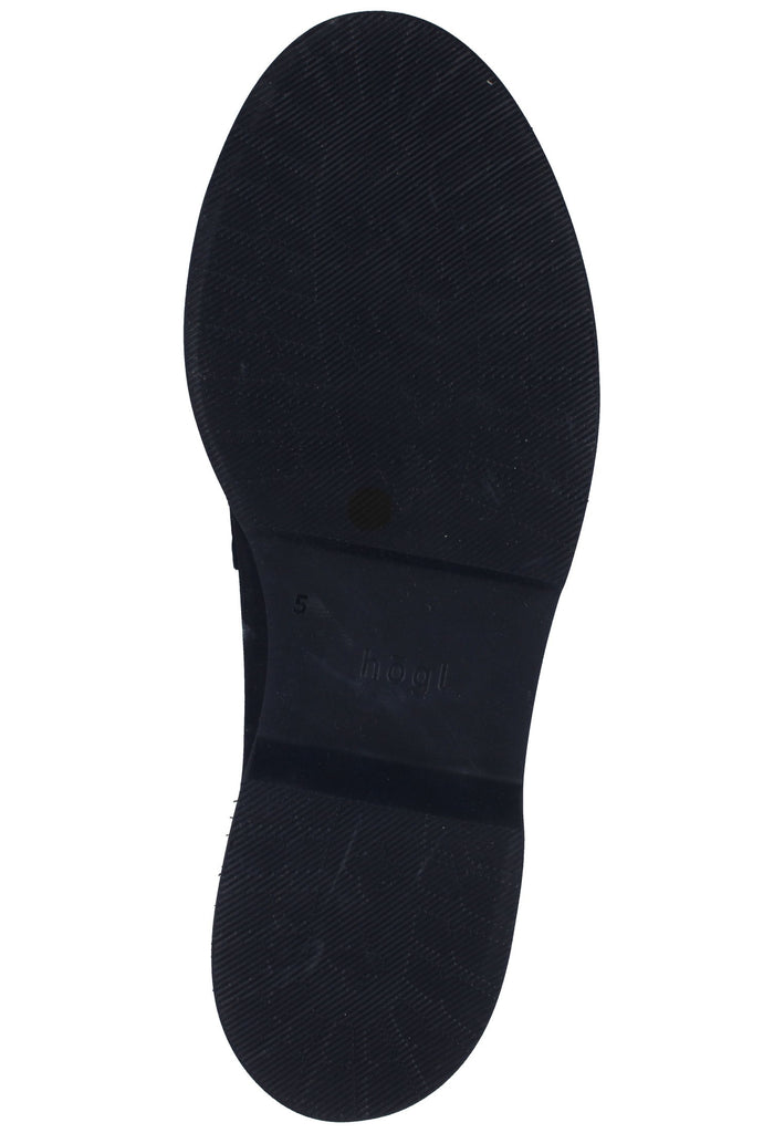 Högl Slipper Veloursleder Schwarz