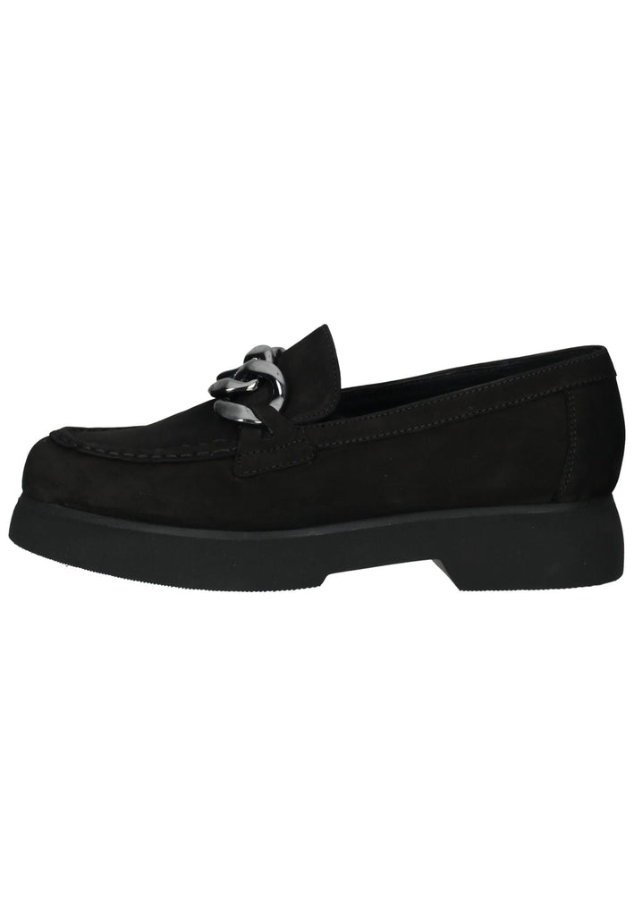 Högl Slipper Veloursleder Schwarz