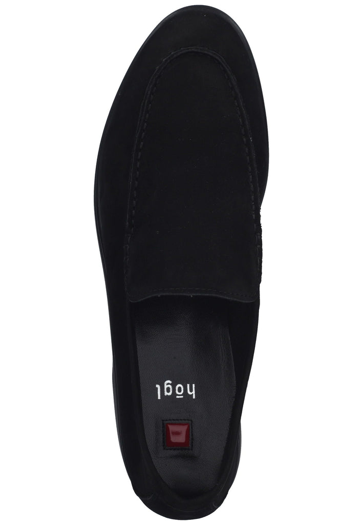 Högl Slipper Veloursleder Schwarz