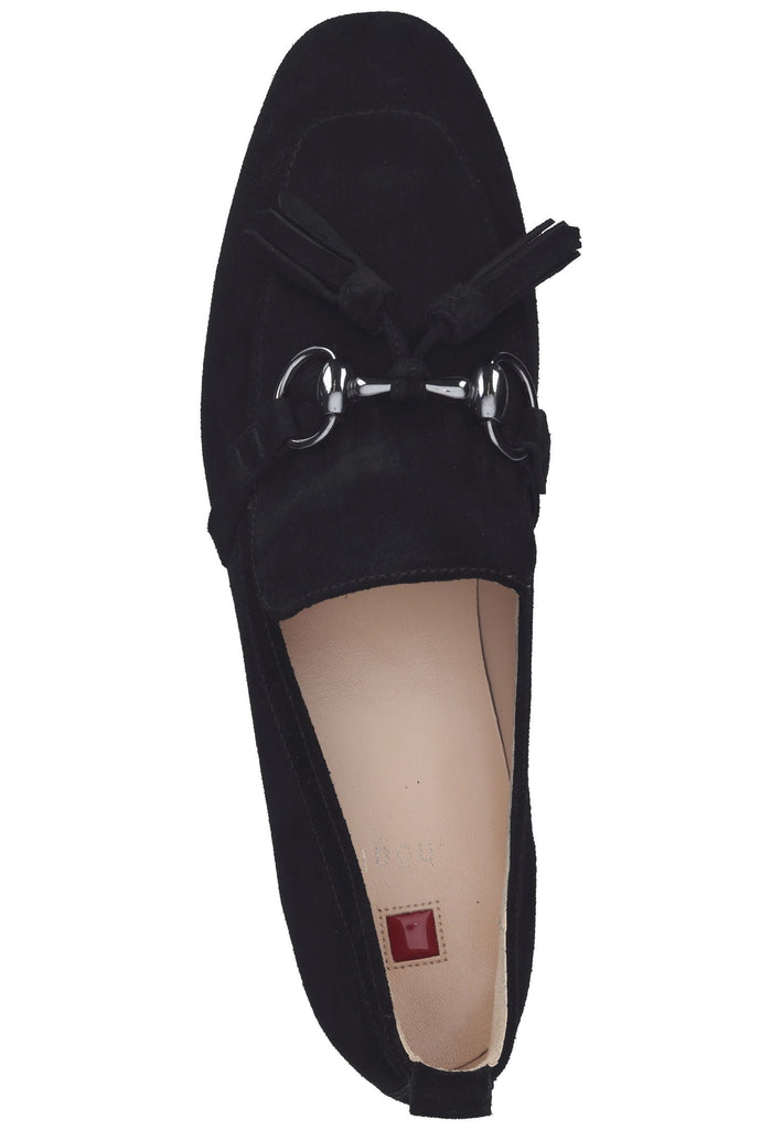 Högl Slipper Veloursleder Schwarz