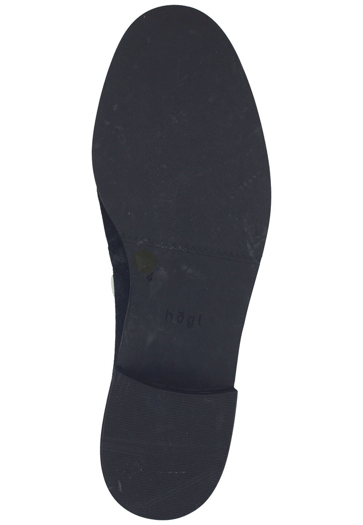 Högl Slipper Veloursleder Schwarz