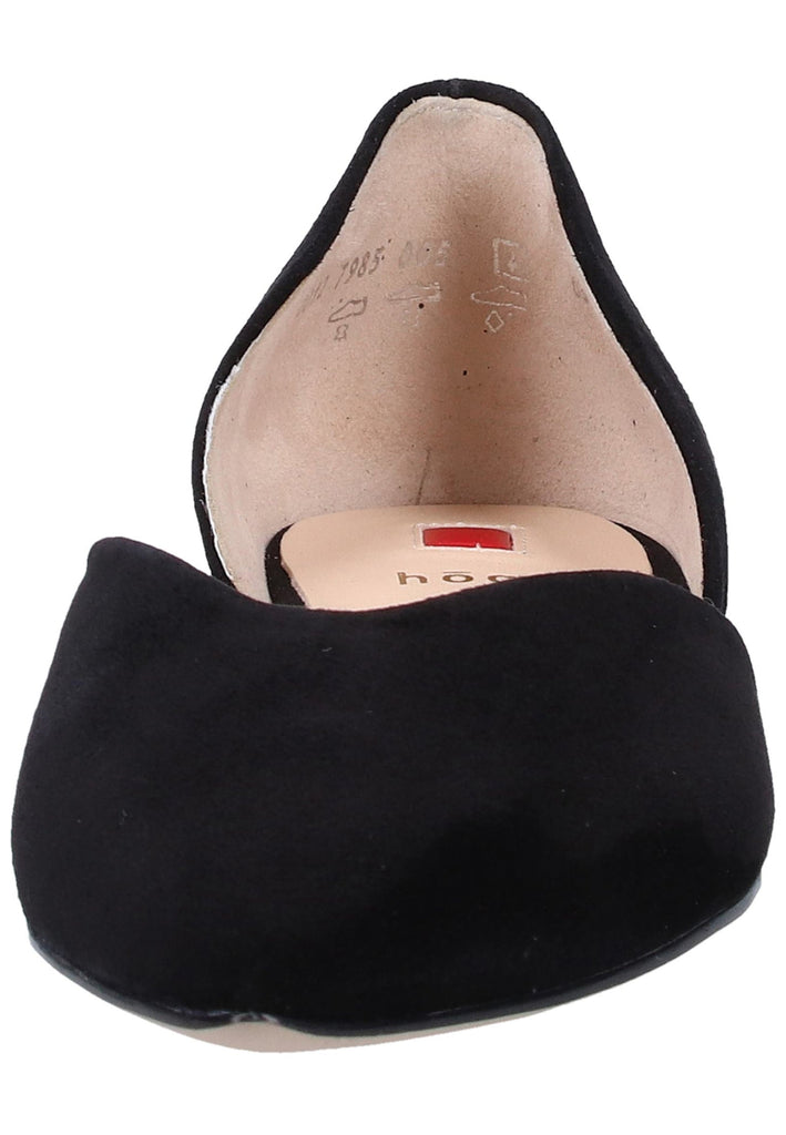 Högl Slipper Veloursleder Schwarz