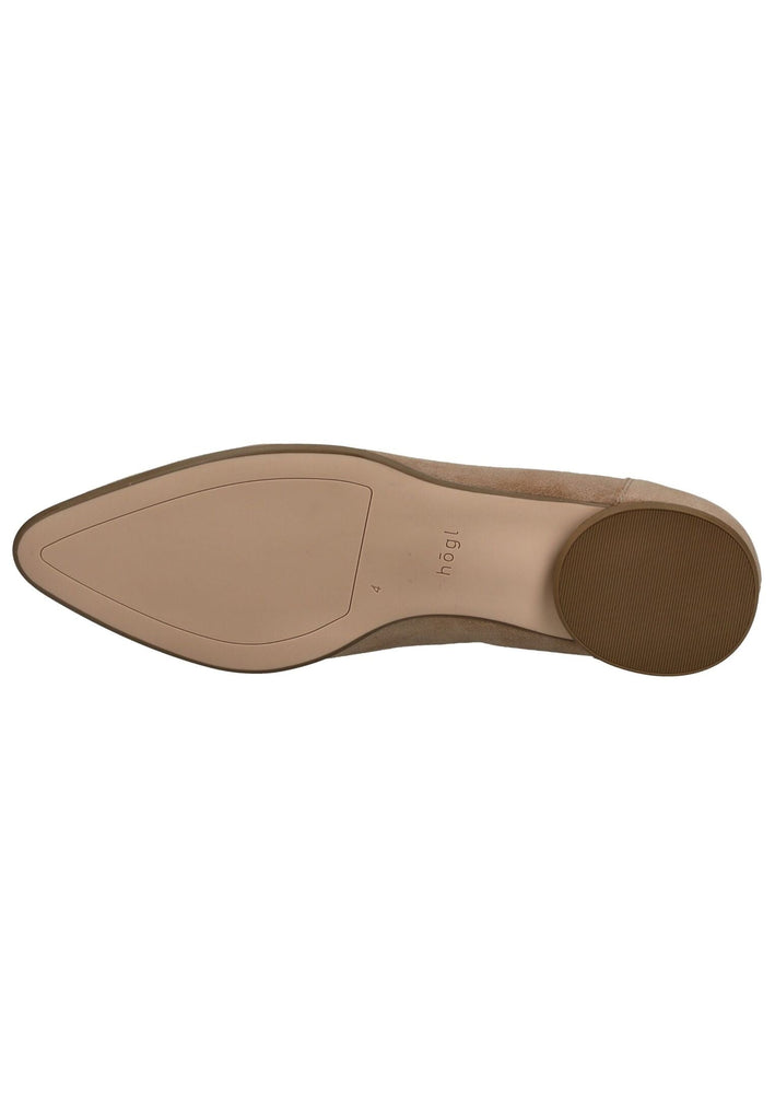 Högl Slipper Veloursleder Taupe