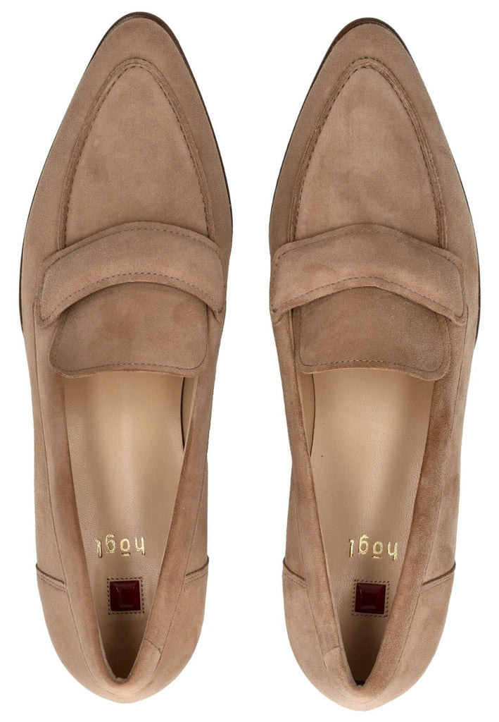 Högl Slipper Veloursleder Taupe